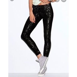 NWT Pink Sequin Leggings NWT